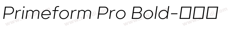 Primeform Pro Bold字体转换